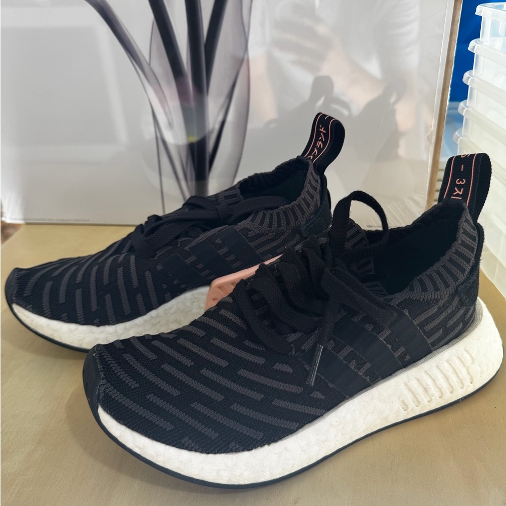Adidas Black and Gray Boost Sneakers